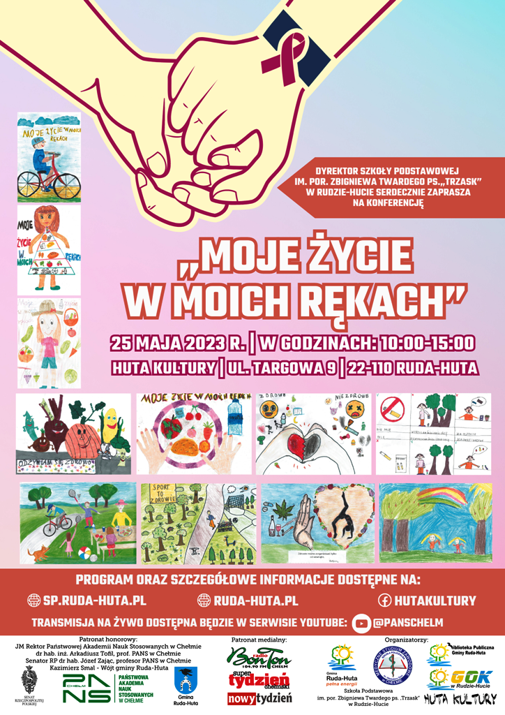 Plakat „Moje życie w moich rękach”