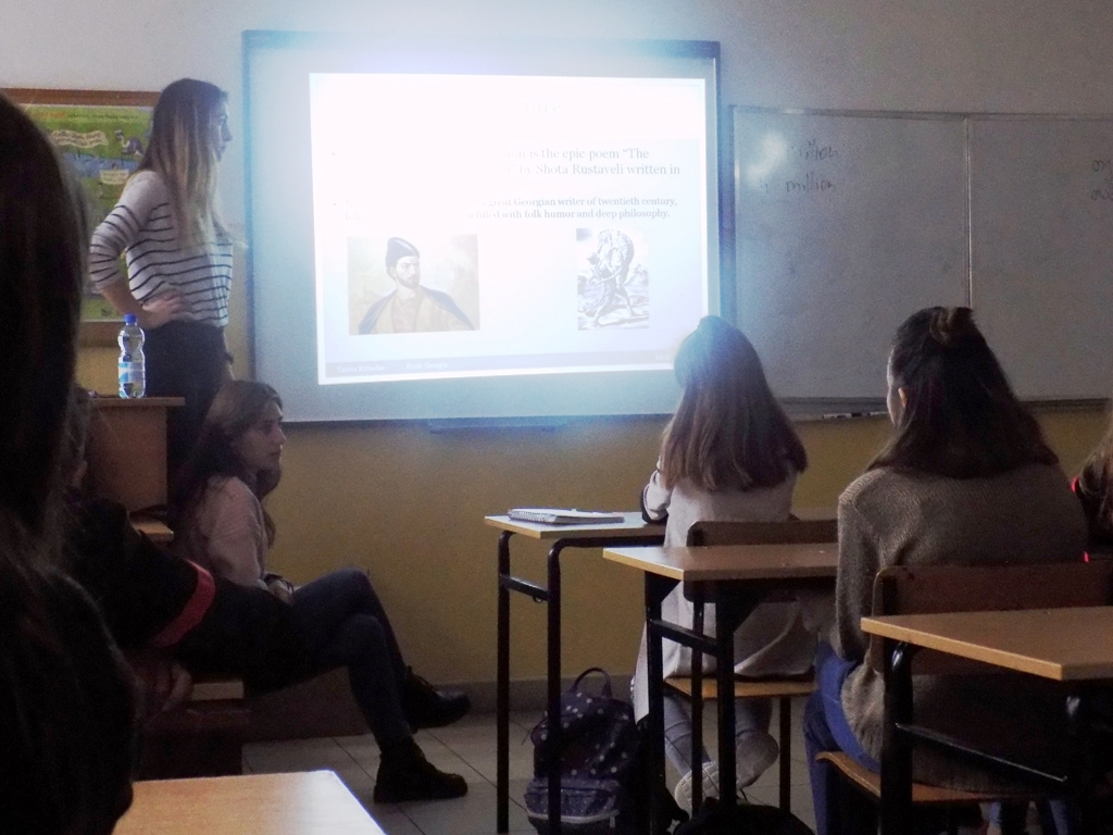 STUDENTKI Z GRUZJI W NASZEJ SZKOLE