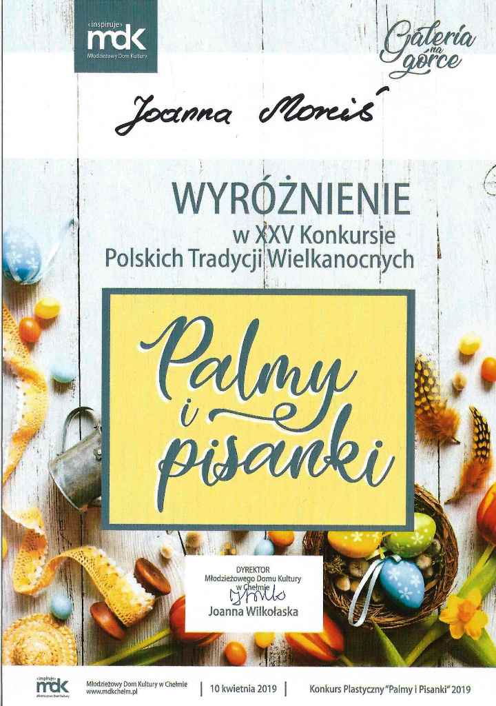 SUKCES W KONKURSIE POWIATOWYM