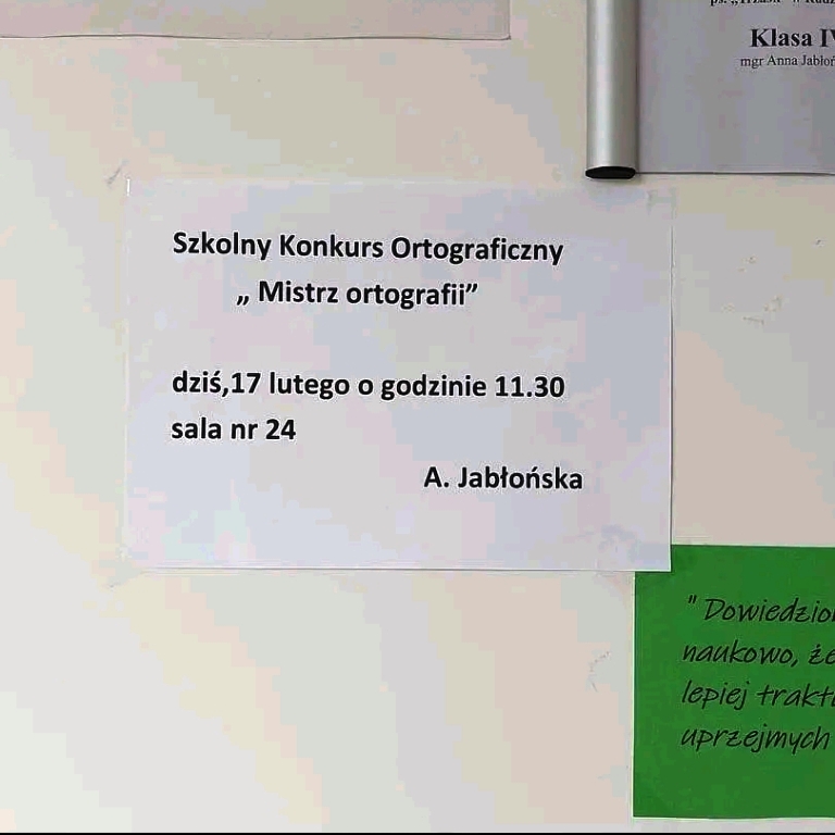 MIĘDZYNARODOWY DZIEŃ JĘZYKA OJCZYSTEGO W NASZEJ SZKOLE